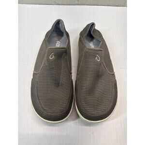 Olukai Men's Nohea Mesh Slip On Drop-in Heel Comfort‎ Olive Green Loafers Size 7